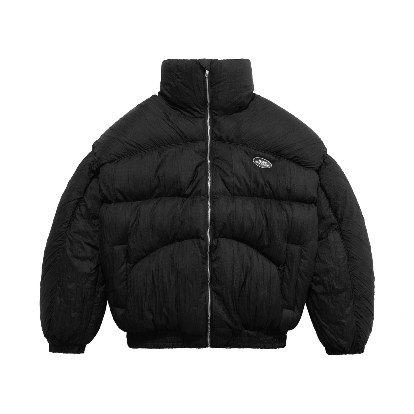 Solid Color High-necked Bread Jacket Warm Men's Down Padded Jacket