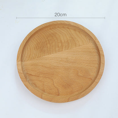 Beech Plate Gourmet Photo Props Japanese-style Decoration Food