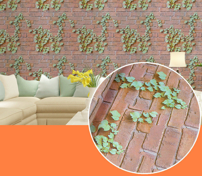 Brick pattern waterproof wallpaper