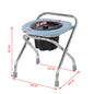 Spot Folding Stainless Steel Elderly Household Potty Seat Mobile Commode Toilet Toilet Chair Patient Commode Chairs