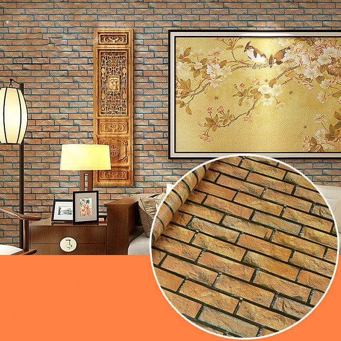 Brick pattern waterproof wallpaper