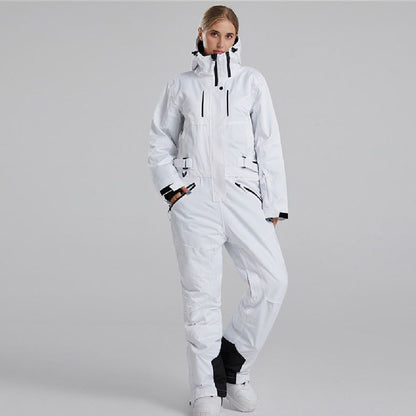 Couple One-piece Waterproof Windproof Warm Wear-resistant Ski Suit