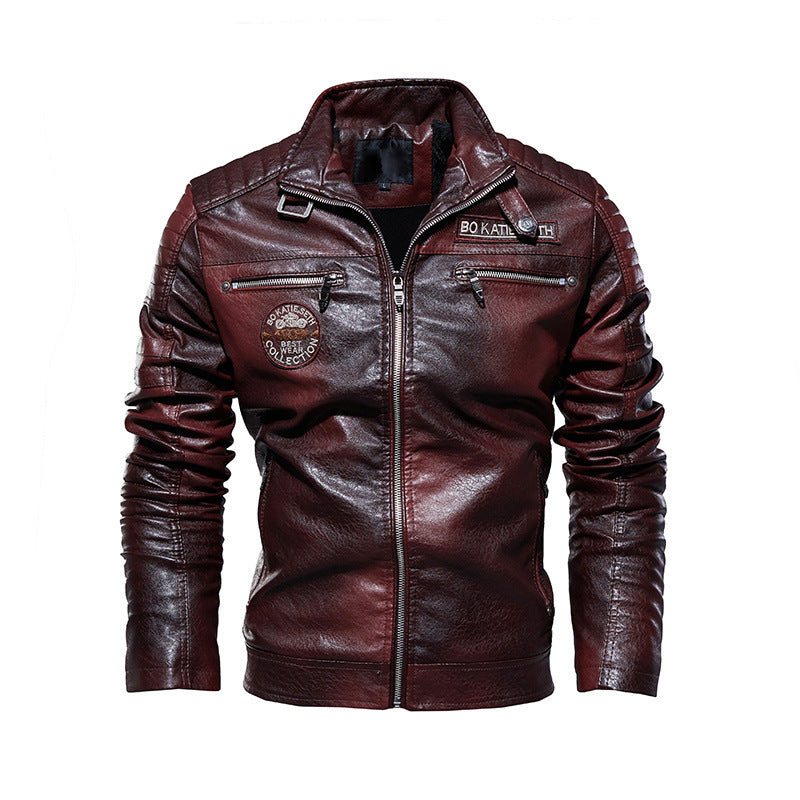 Men's PU leather jacket