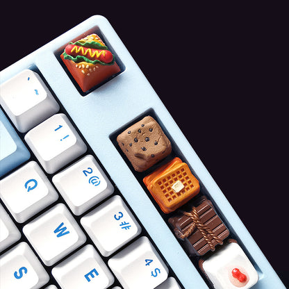 Mechanical Keyboard Personality Gourmet Keycap Handmade Resin