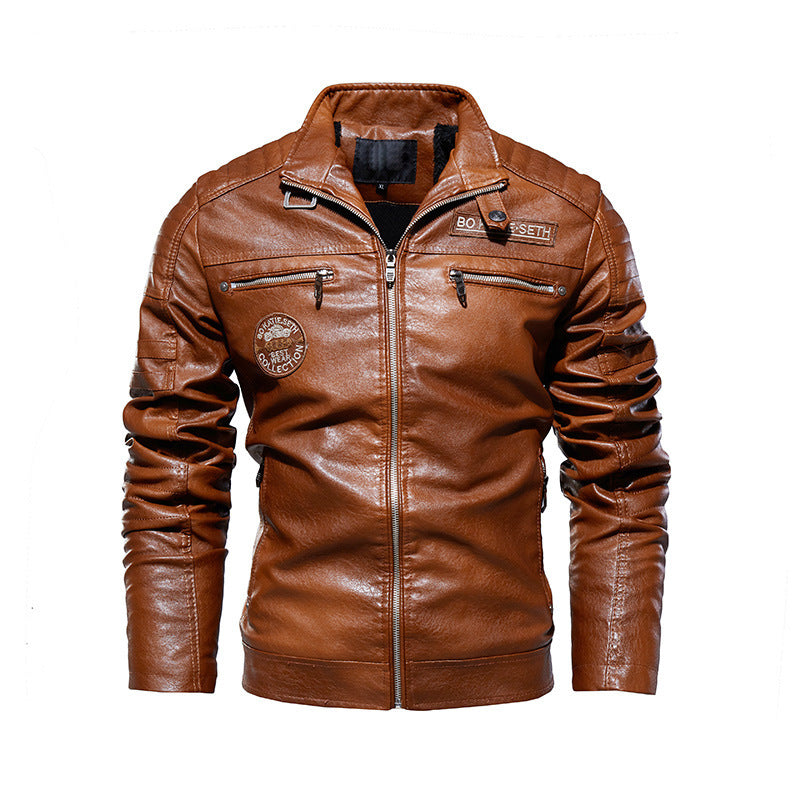 Men's PU leather jacket