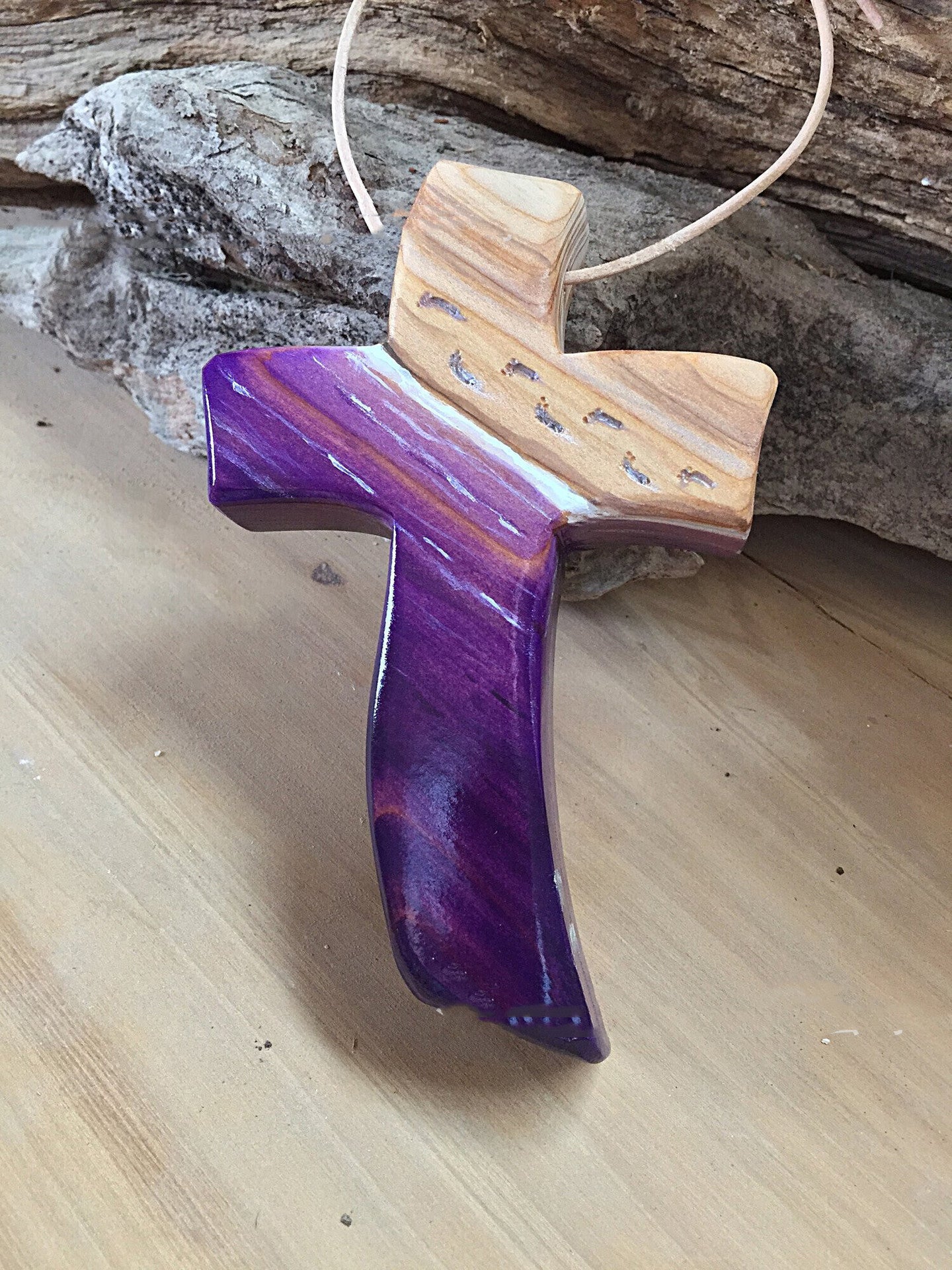 Handmade Wooden Crosses And Sutras Inspired By God