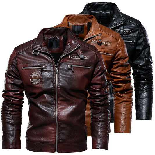 Men's PU leather jacket