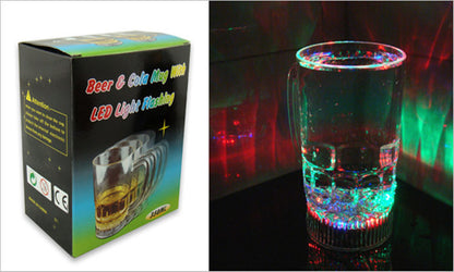 Water Sensing Colorful Luminous Coke Cup Creative Birthday Gift Novelty Experience