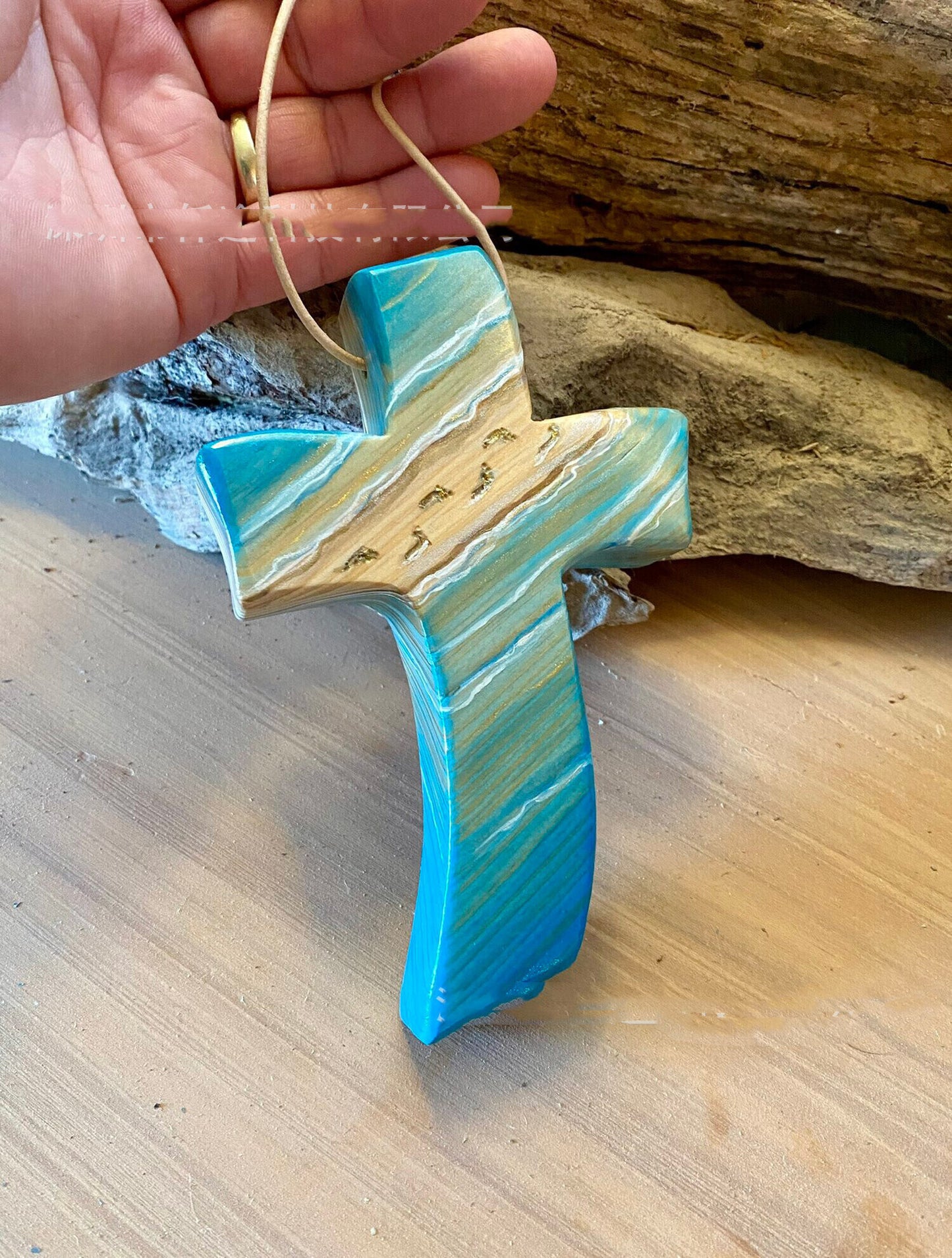 Handmade Wooden Crosses And Sutras Inspired By God