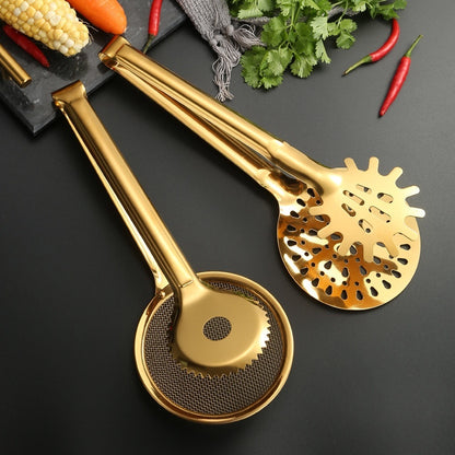 Kitchen Tools Stainless Steel Food Tong Fried Food Filter Clip