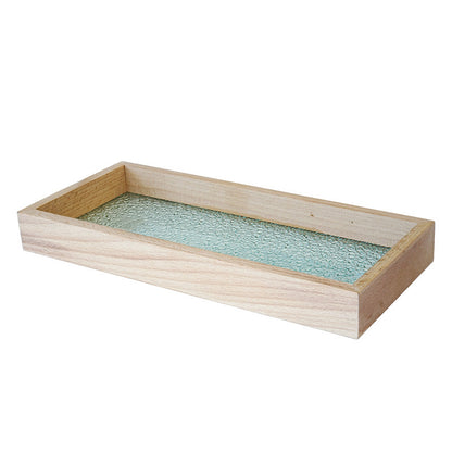 Water Corrugated Glass Storage Tray Gourmet Photo Tray