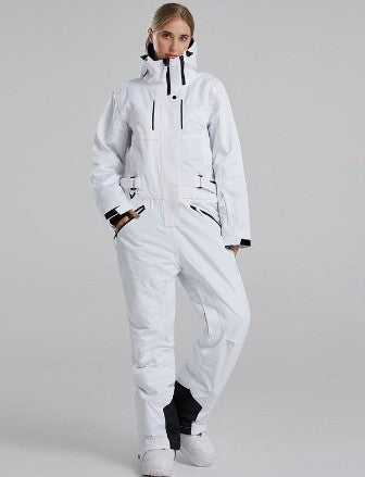 Couple One-piece Waterproof Windproof Warm Wear-resistant Ski Suit