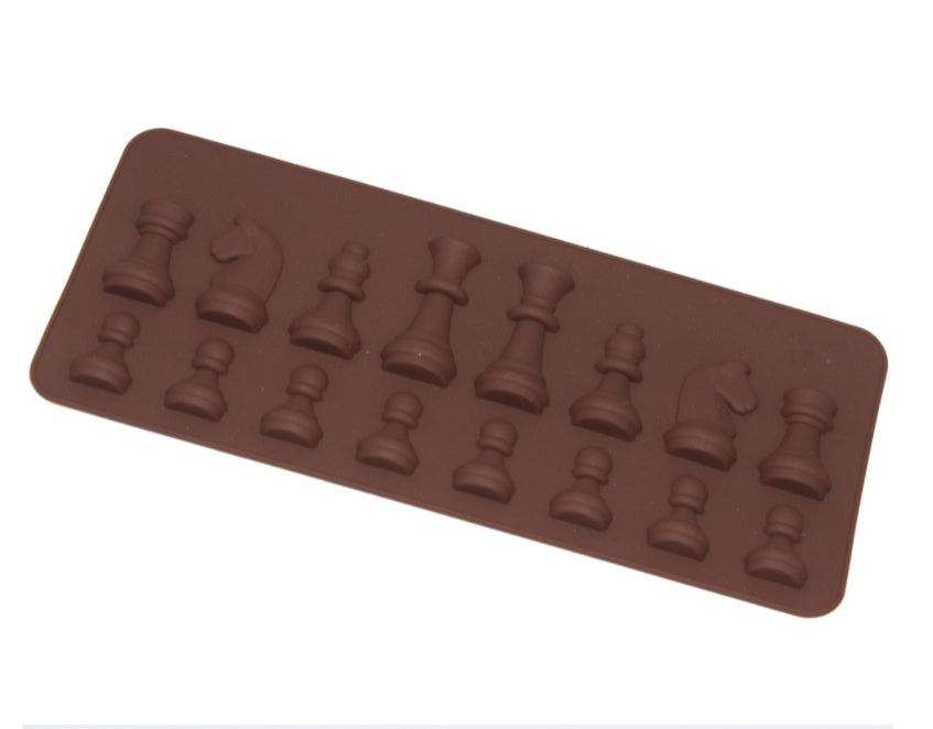 Silicone Chess Chocolate Mould Crystal Epoxy Chess Chocolate Mould