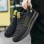 Textiles Breathable Leisure Spot Large Size Leisure Running Sports Mesh Front Lace-up Men's Shoes