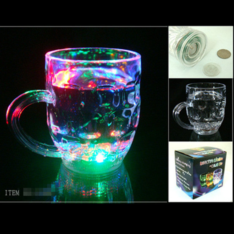 Water Sensing Colorful Luminous Coke Cup Creative Birthday Gift Novelty Experience