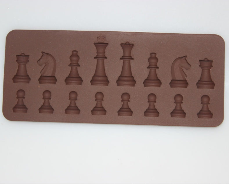 Silicone Chess Chocolate Mould Crystal Epoxy Chess Chocolate Mould