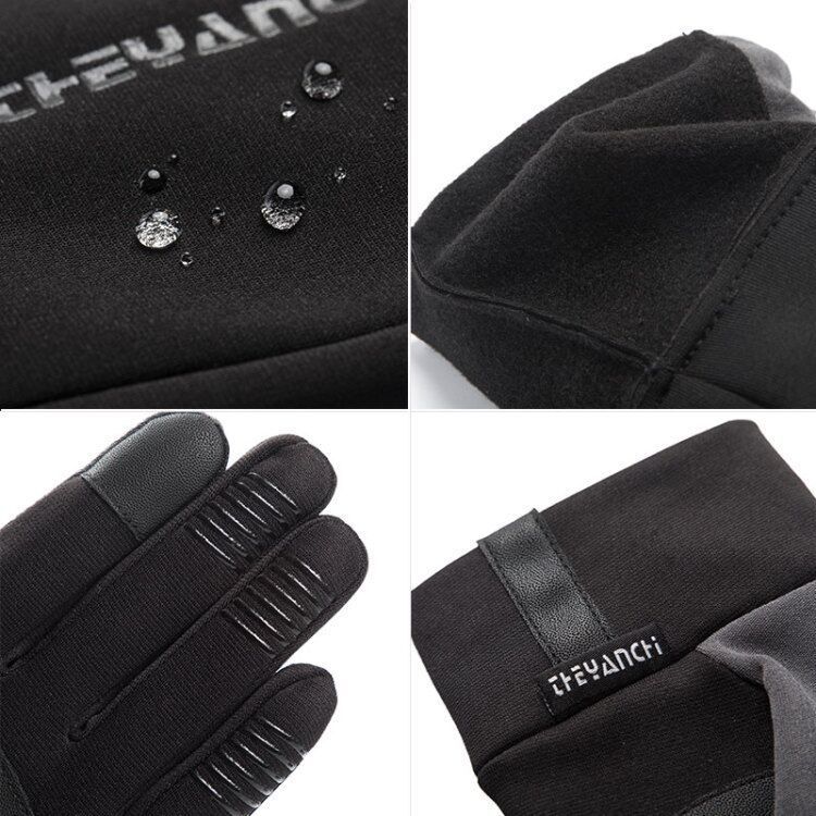 Winter Warm Outdoor Windproof Touch Screen Non-slip Waterproof Cycling Gloves