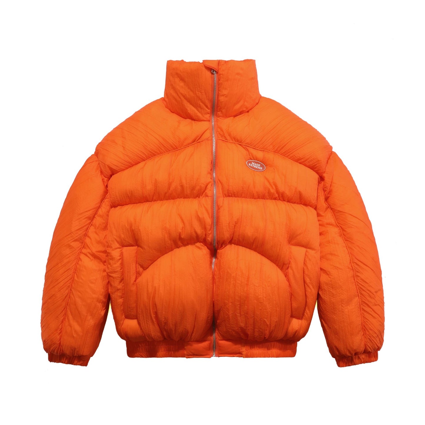 Solid Color High-necked Bread Jacket Warm Men's Down Padded Jacket