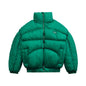 Solid Color High-necked Bread Jacket Warm Men's Down Padded Jacket