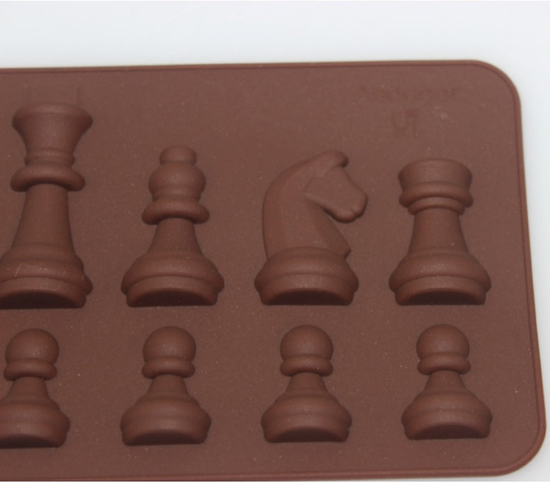 Silicone Chess Chocolate Mould Crystal Epoxy Chess Chocolate Mould