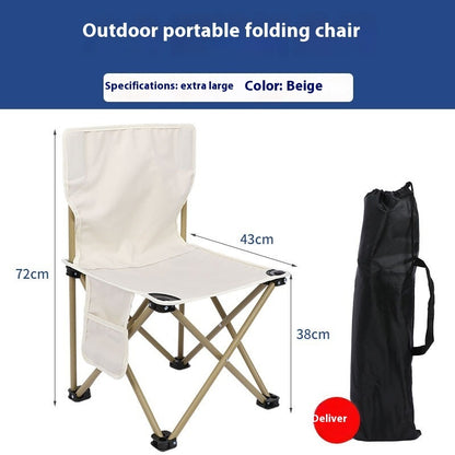 Metal Folding Chairs Outdoor Portable Picnic