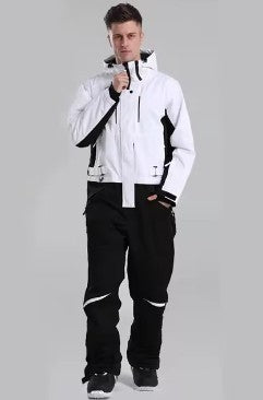 Couple One-piece Waterproof Windproof Warm Wear-resistant Ski Suit